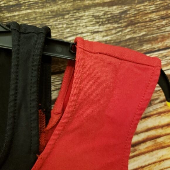 209 black/ red short fitted dress size 6 Pre-owned - Picture 3 of 6